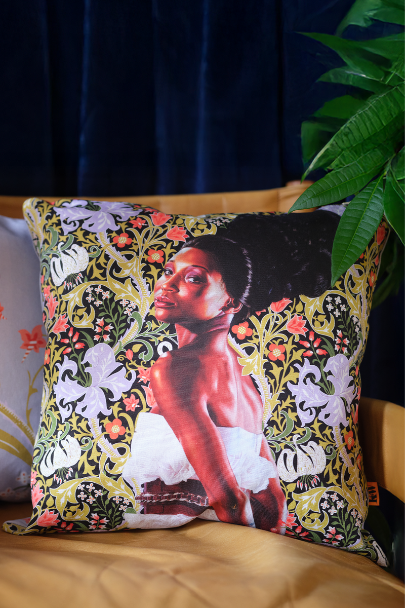 Mrs. Waldorf Astor Canvas Pillow | Kehinde Wiley Shop