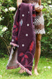 Place Soweto Tapestry Blanket in Plum 3