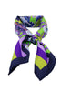 Green Floral Silk Scarf 2