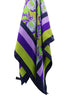 Green Floral Silk Scarf 3