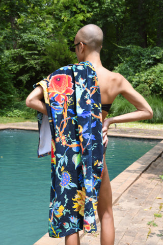 Portrait of Issa Diatta II Beach Towel