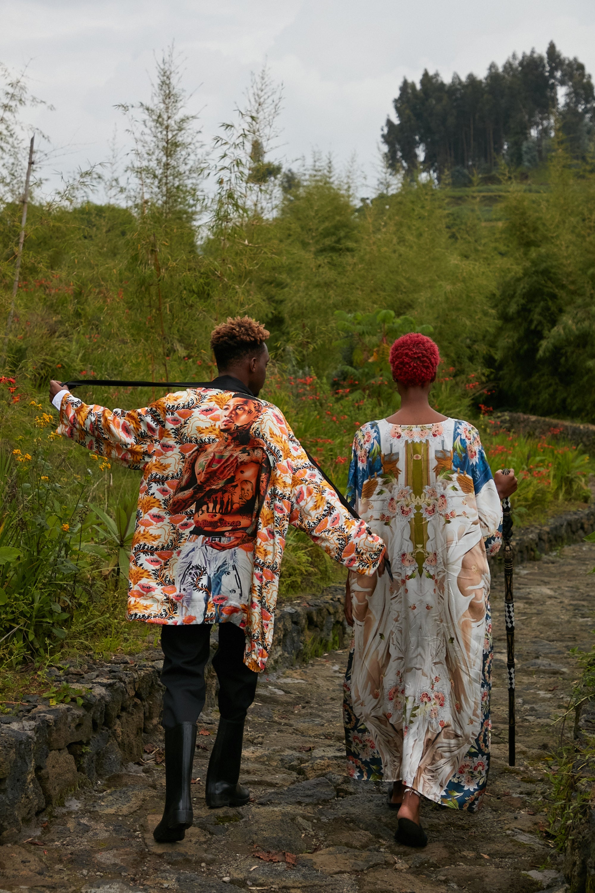 Simeon the God Receiver Silk Robe | Kehinde Wiley Shop