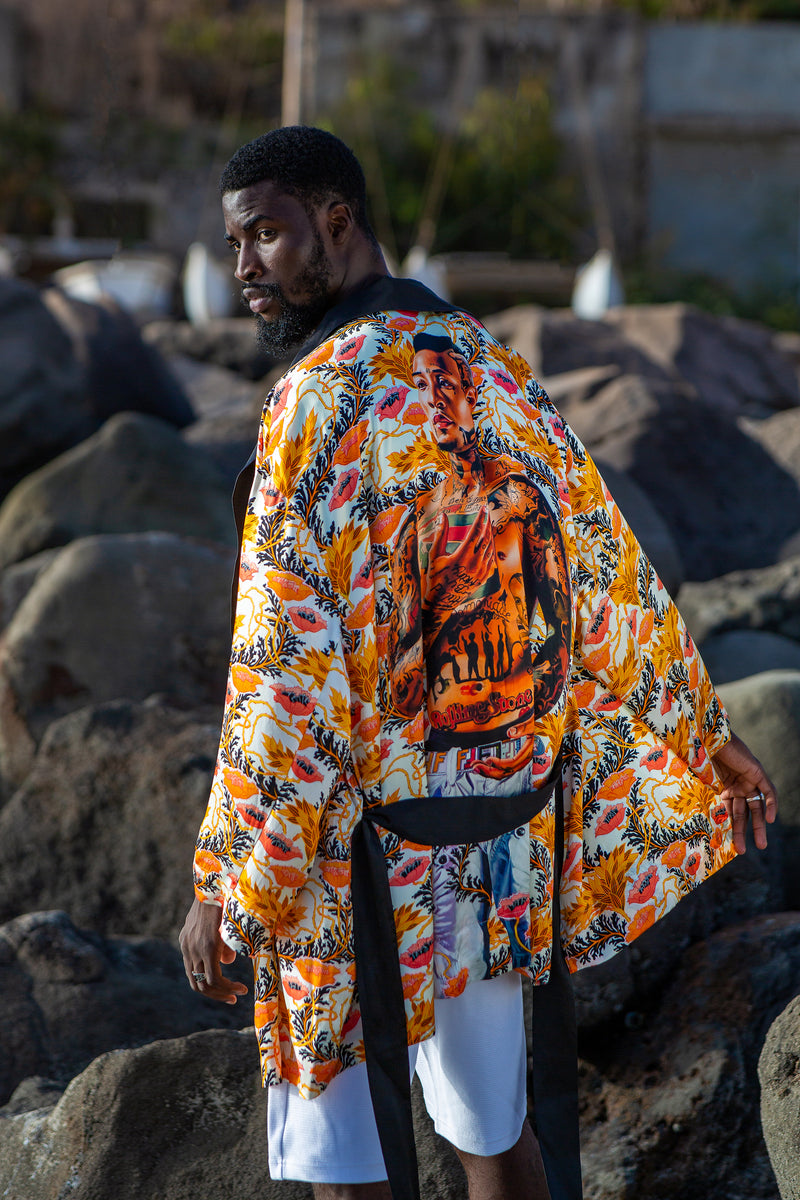 Simeon the God Receiver Silk Robe | Kehinde Wiley Shop
