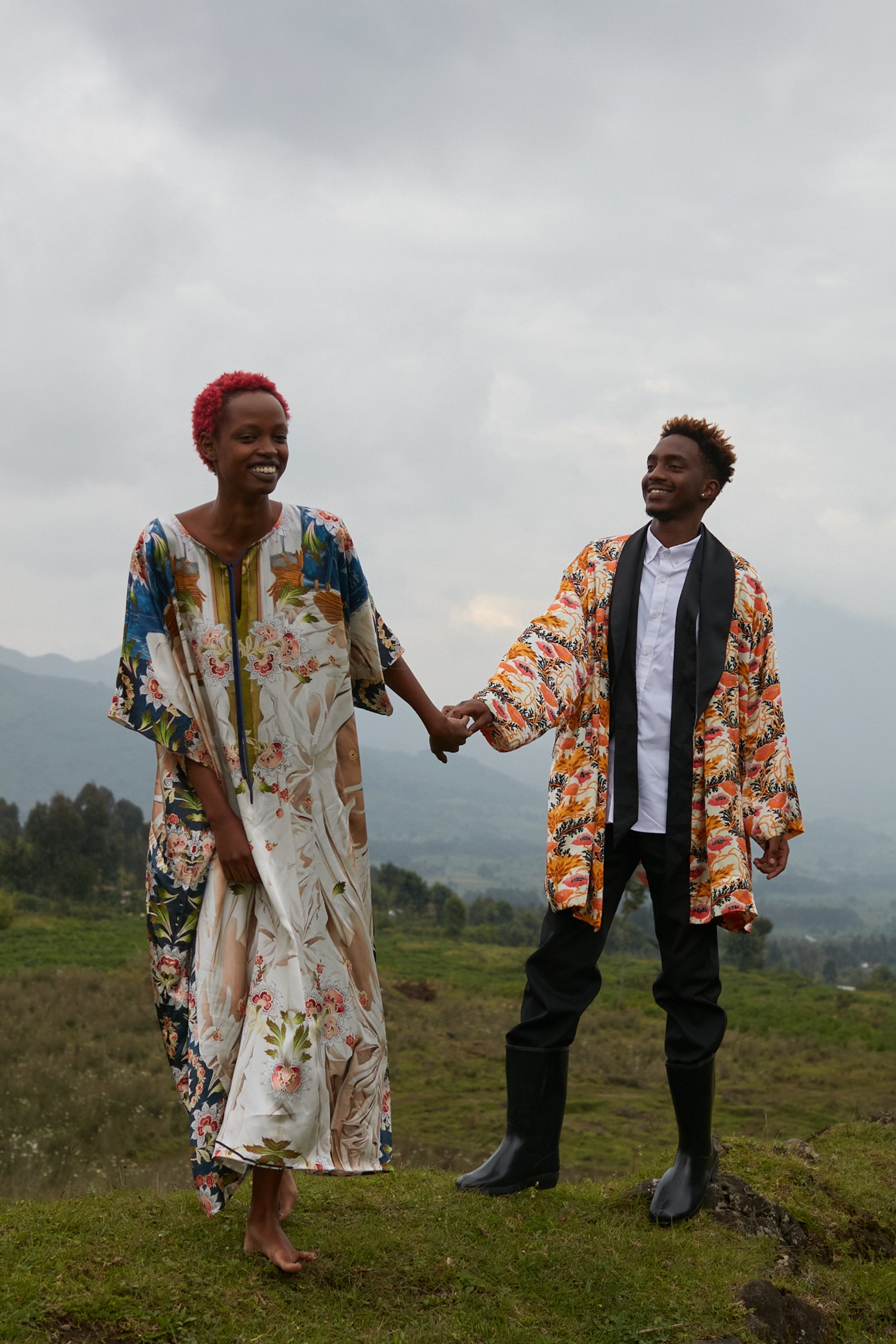 Simeon the God Receiver Silk Robe | Kehinde Wiley Shop